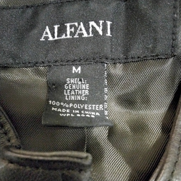 Alfani real leather Jacket. - Picture 3 of 3